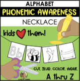 Alliteration Necklaces I A TO Z I Phonemic Awareness Craft