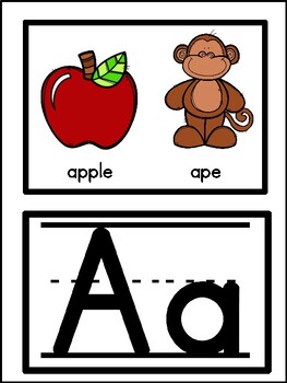 Alphabet- No background by Miss Polka Dots | Teachers Pay Teachers