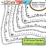 Alphabet & Number Borders & Frames Set: Graphics for Teachers
