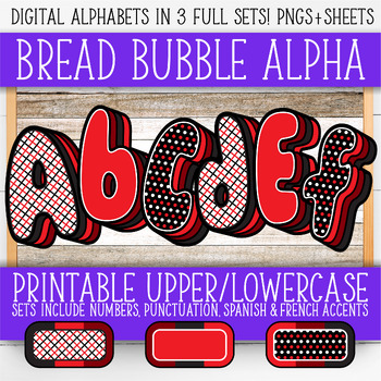 Preview of Alphabet & Number Clipart | (3) Sets - Large For Wall & Boards | AL55BOBB-A218