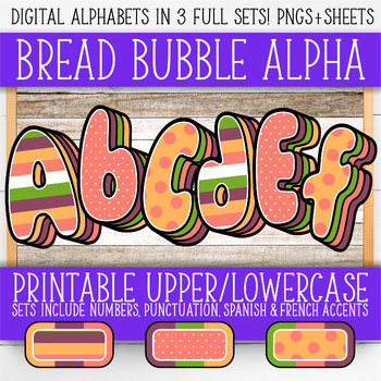 Preview of Alphabet & Number Clipart | (3) Sets - Large For Wall & Boards | AL55BOBB-A221
