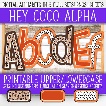 Preview of Alphabet & Number Clipart | (3) Sets - Large For Wall & Boards | AL55BOHC-A183