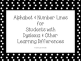 Alphabet & Number Lines for Students with Dyslexia