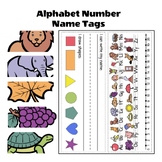 Desk Tags: Visual Alphabet, Number Line to 20, Name Writin