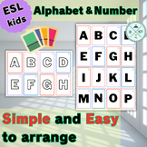 Alphabet & Number card | Simple and easy to arrange (2 size)