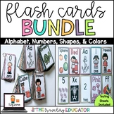 Alphabet, Numbers, Colors, and Shapes Flash Cards Bundle