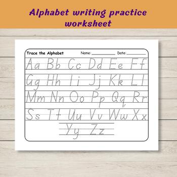 Alphabet & Numbers Handwriting practice worksheets, Kindergarten ...