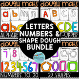 Uppercase Alphabet Play Dough Mats Letter Playdough Mats Alphabet Playdoh  Mats