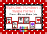 Alphabet, Number, Shape & COLOR Posters Bundle: Minnie/Mic