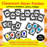 Alphabet, Numbers, Shapes and Colors Posters Combo