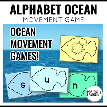 Preview of Alphabet Game Cards for Movement Activities Kindergarten and Intervention