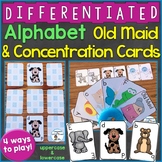 Alphabet Old Maid & Concentration Cards (Uppercase & Lower