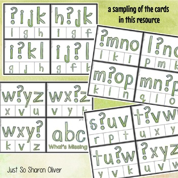 Alphabet Order: What's Missing? Lowercase by Sharon Oliver ...