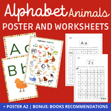 Alphabet POSTERS | Letter Recognition WORKSHEETS | + Poste