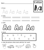 Alphabet Packet {Trace, Write, Color}