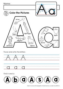 Alphabet Coloring Book and Posters, Letters A-Z by Lavinia Pop