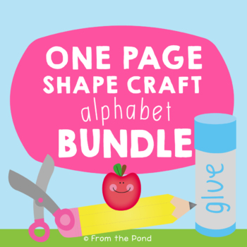 Preview of Alphabet Crafts Bundle - Shape Crafts