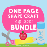 Alphabet Crafts Bundle - Shape Crafts