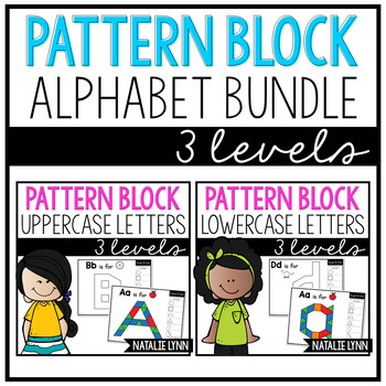 Preview of Alphabet Pattern Block Mats