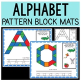 Alphabet Pattern Block Mats | Tracing | Beginning Sounds