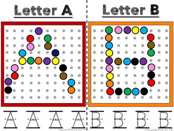 Alphabet Peg Board Cards by Adventures in TK | TPT