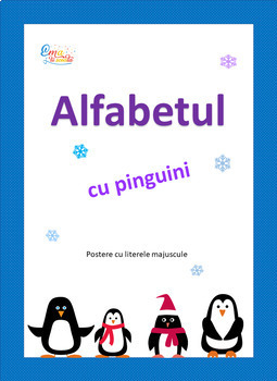 Preview of Alphabet Penguin Posters, Alfabetul cu Pinguini in limba Română