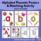 Alphabet Phonetic Posters (with Matching Activity and Coloring Sheets)