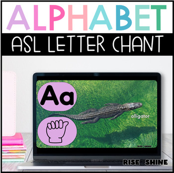 Preview of Alphabet Phonics Chant | Letter Names Letter Sounds ASL Movement