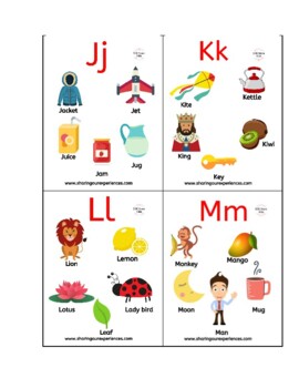 Alphabet Phonics Flashcards printables (mini flipbook) by SOE store