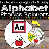 Alphabet Phonics Spinners Printable Set- ABC Activity