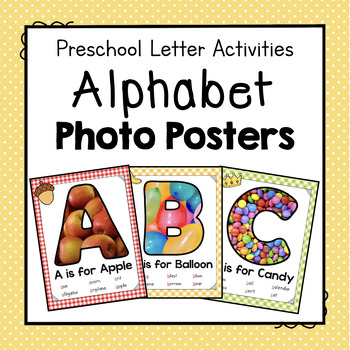 Preview of Alphabet Photo Posters | Letter of the Week | Fun Classroom Alphabet Décor
