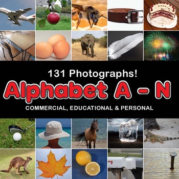 Preview of Photos Photographs ALPHABET A-N, clip art