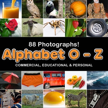 Preview of Photos Photographs ALPHABET O - Z, clip art