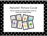 Alphabet Picture Cards D'Nealian black