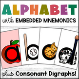 Alphabet Picture Cards with Embedded Mnemonics