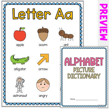 Alphabet Picture Dictionary by Sparkling English | TpT