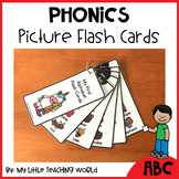Alphabet Picture Flash Cards | Alphabet Fluency Strips