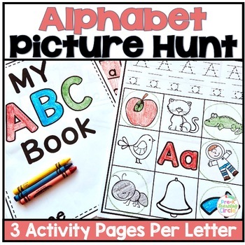 Preview of Letter Recognition Alphabet Beginning Sounds Hunt Letter Hunt