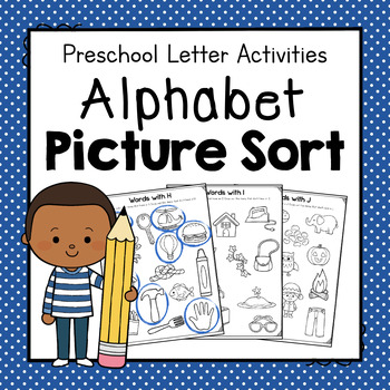 Preview of Alphabet Picture Sort | Initial Sound Sorting Activity | Letter of the Week