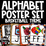 Alphabet Pictures Full A to Z Poster Set - BASKETBALL SPOR