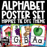 Alphabet Pictures Full A to Z Poster Set - HIPPIES TIE DYE