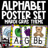 Alphabet Pictures Full A to Z Poster Set - MARDI GRAS FEST