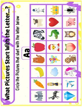 Preview of Alphabet Pictures by Education Fun Guide