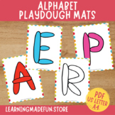 Alphabet Play Doh Cards Toddler Activities ABC Play Dough 