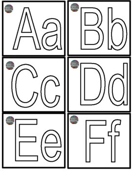 Alphabet Play Dough Mat Cards // Upper and Lower Case // PreK ...