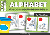 Alphabet Play Dough Mats D'Nealian