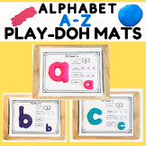 Alphabet Play-doh Mats A-Z Tracing Writing Uppercase Lower