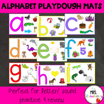 alphabet playdough mats by mrs strawberry teachers pay teachers