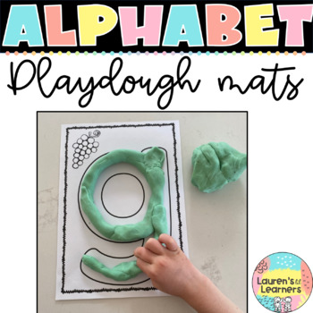 Preview of Alphabet Tracing and Playdough Mats