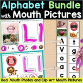 Alphabet Playdough Mats Clip Cards with Mouth Pictures Fin